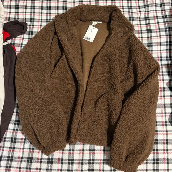 H&M Teddy Brown Jacket - Picture 4 of 5